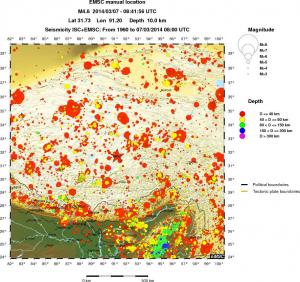wide historical seismicity