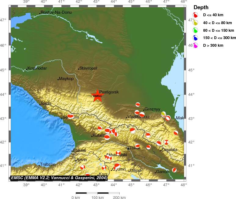 Regional moment Tensor