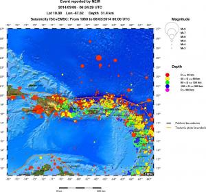 wide historical seismicity