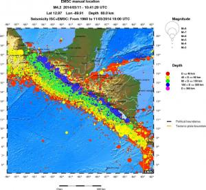 wide historical seismicity
