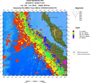 wide historical seismicity