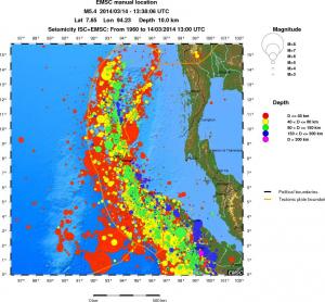 wide historical seismicity