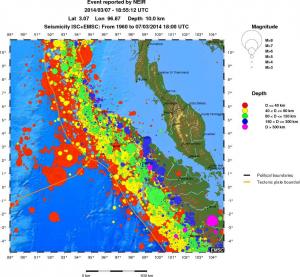 wide historical seismicity