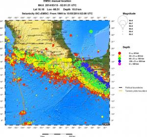 wide historical seismicity