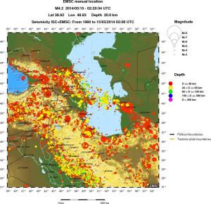 wide historical seismicity