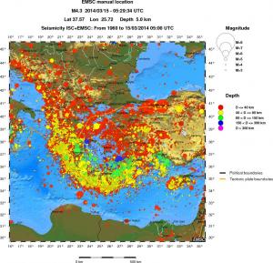 wide historical seismicity