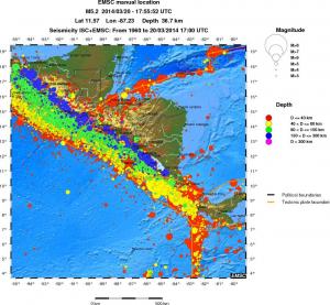 wide historical seismicity
