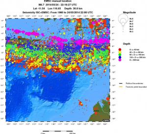 wide historical seismicity