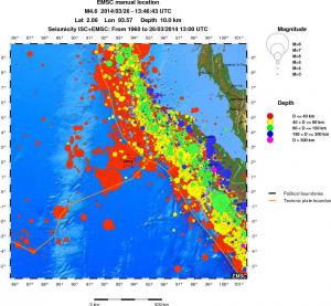wide historical seismicity