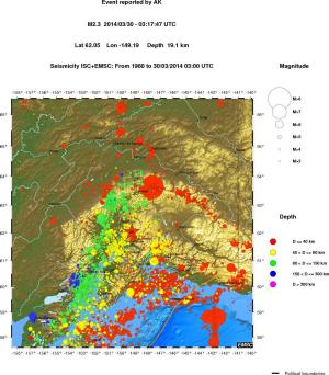 wide historical seismicity