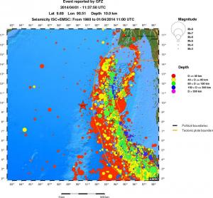 wide historical seismicity