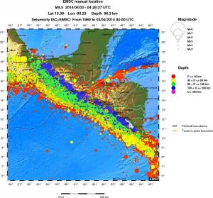 wide historical seismicity