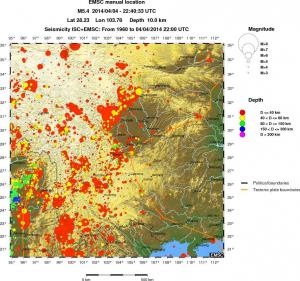 wide historical seismicity