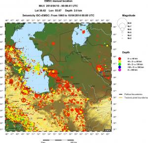 wide historical seismicity
