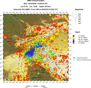 wide historical seismicity