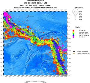 wide historical seismicity