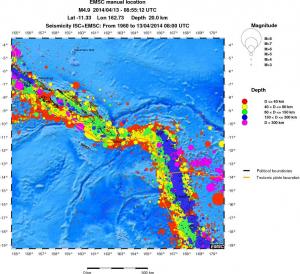 wide historical seismicity