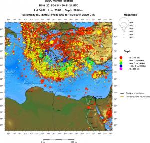wide historical seismicity