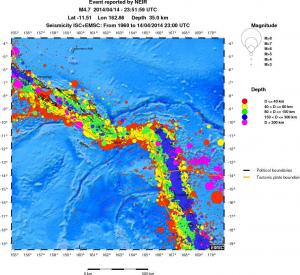 wide historical seismicity