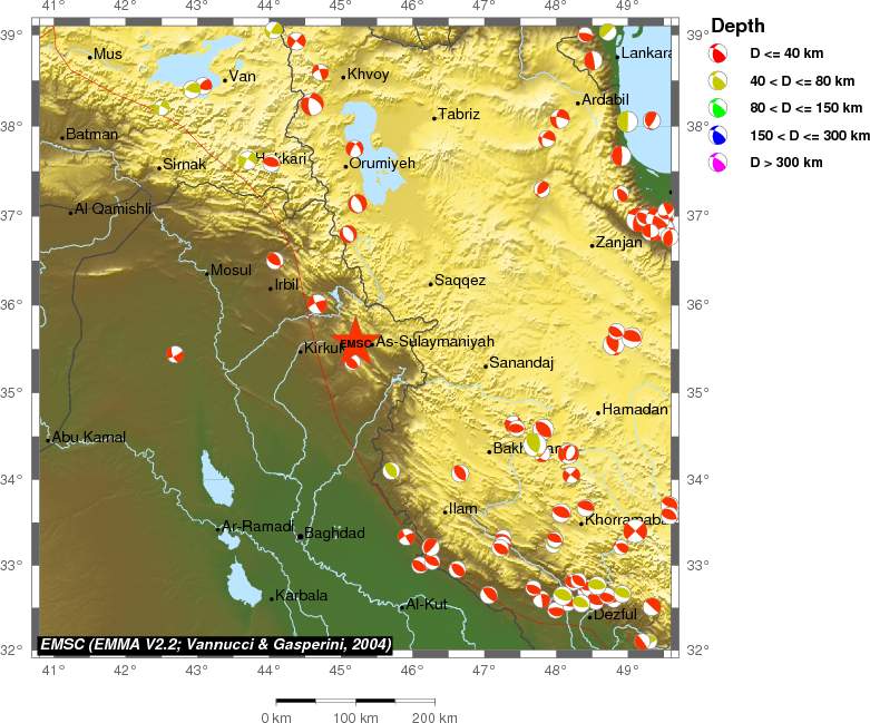 Regional moment Tensor