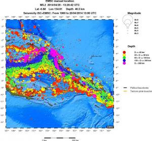 wide historical seismicity