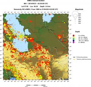 wide historical seismicity