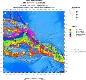 wide historical seismicity
