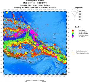 wide historical seismicity