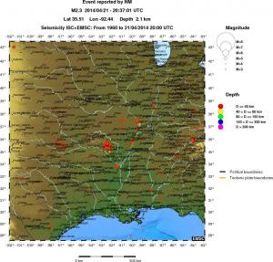 wide historical seismicity