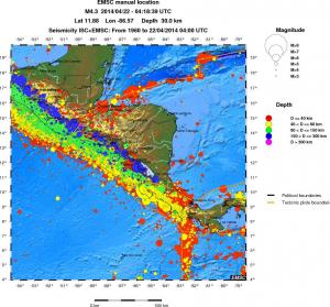 wide historical seismicity