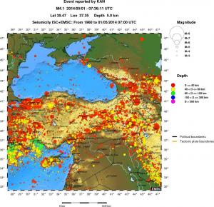 wide historical seismicity
