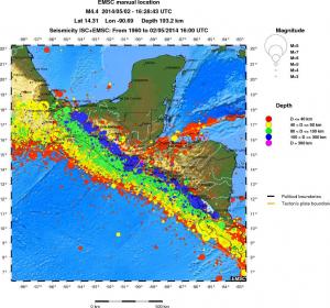 wide historical seismicity