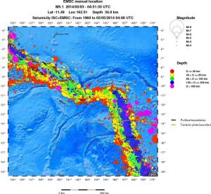 wide historical seismicity