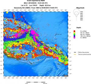 wide historical seismicity