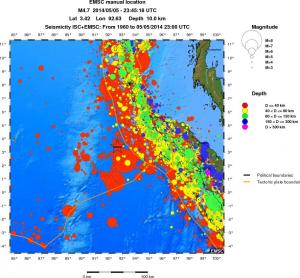 wide historical seismicity