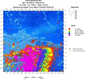 wide historical seismicity