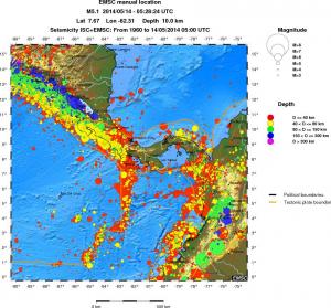 wide historical seismicity