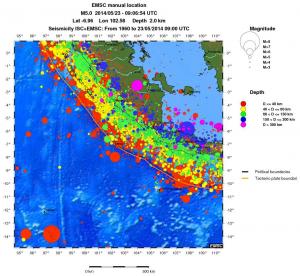 wide historical seismicity