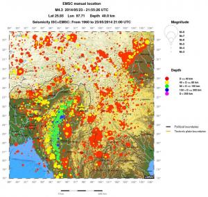 wide historical seismicity