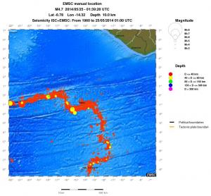 wide historical seismicity