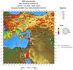 wide historical seismicity