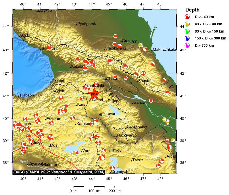 Regional moment Tensor