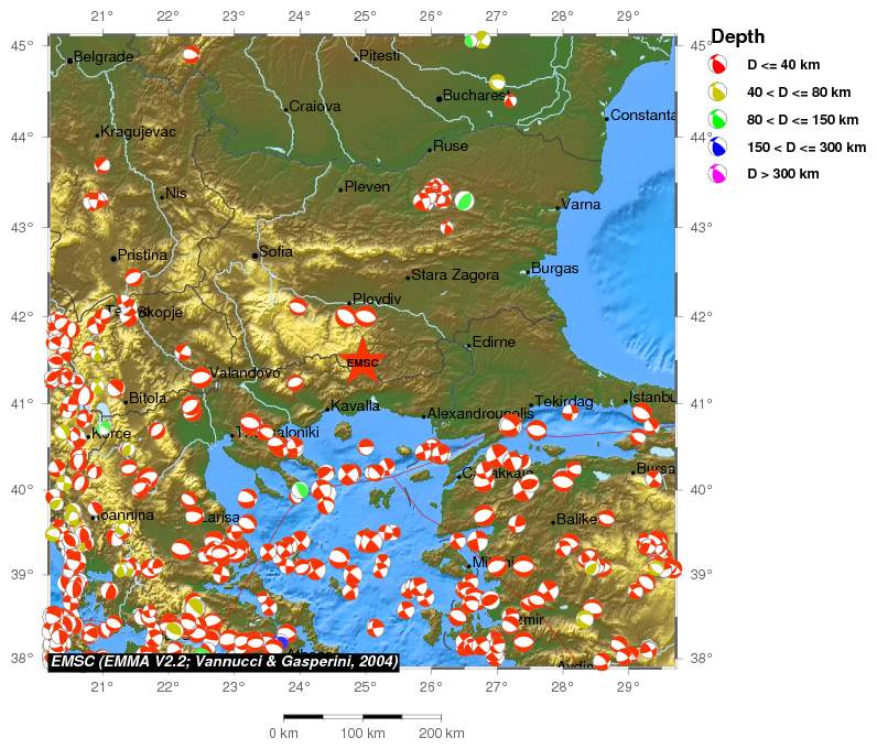 Regional moment Tensor