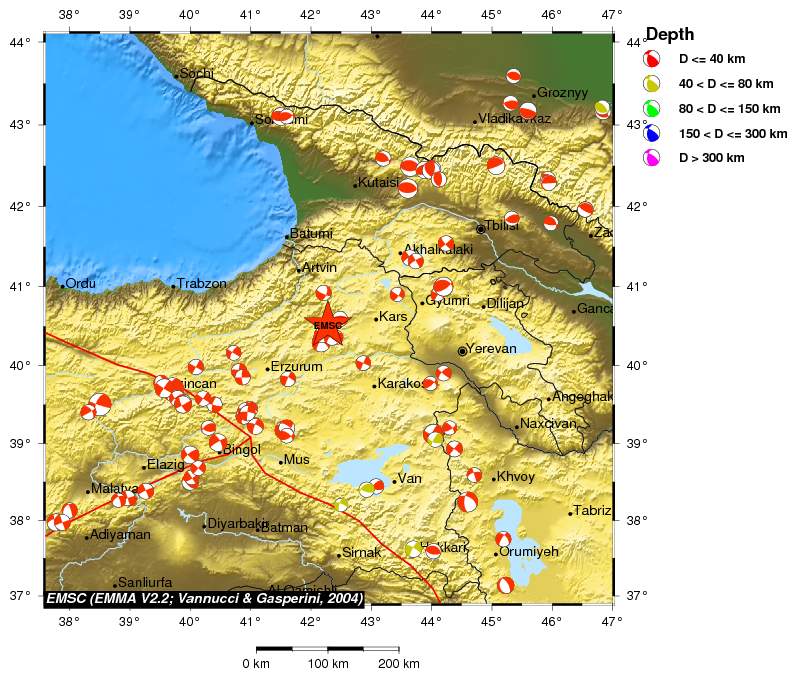 Regional moment Tensor