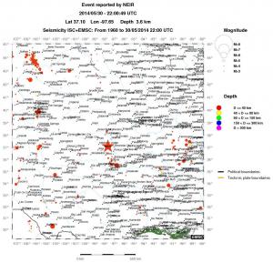 wide historical seismicity