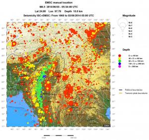 wide historical seismicity