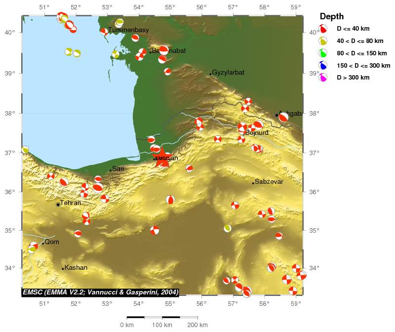 Regional moment Tensor