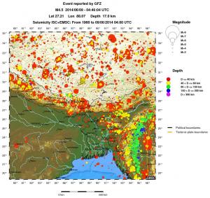 wide historical seismicity