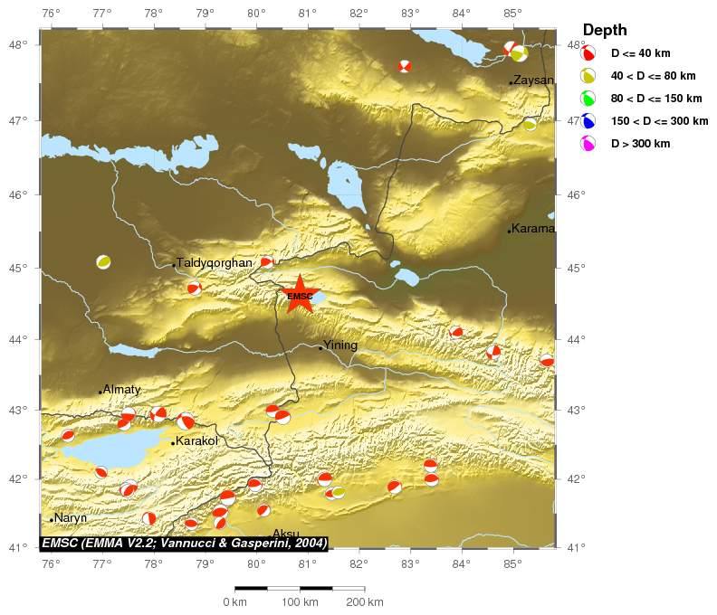 Regional moment Tensor