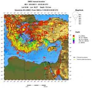 wide historical seismicity